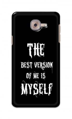 For Samsung Galaxy J7 Max Printed Mobile Case Back Cover Pouch (The Best Version Of Me)