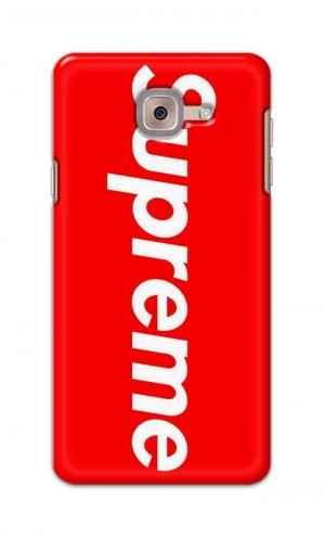 For Samsung Galaxy J7 Max Printed Mobile Case Back Cover Pouch (Supreme Red)