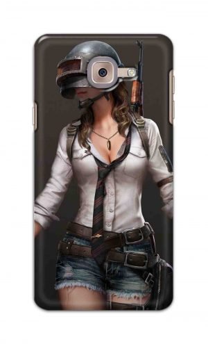For Samsung Galaxy J7 Max Printed Mobile Case Back Cover Pouch (Pubg Girl)