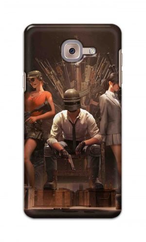 For Samsung Galaxy J7 Max Printed Mobile Case Back Cover Pouch (Pubg Sitting)