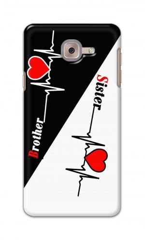 For Samsung Galaxy J7 Max Printed Mobile Case Back Cover Pouch (Brother Sister)
