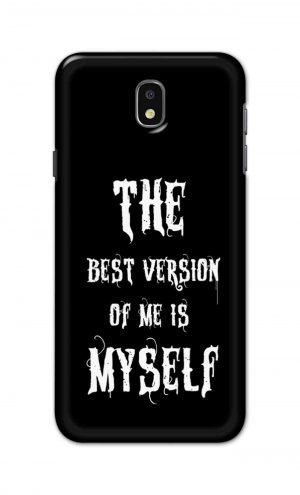 For Samsung Galaxy J 7Pro Printed Mobile Case Back Cover Pouch (The Best Version Of Me)