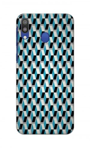For Samsung Galaxy M20 Printed Mobile Case Back Cover Pouch (Diamonds Pattern)