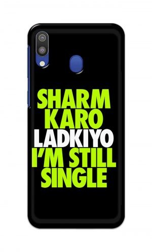 For Samsung Galaxy M20 Printed Mobile Case Back Cover Pouch (Sharm Karo Ladkiyon)