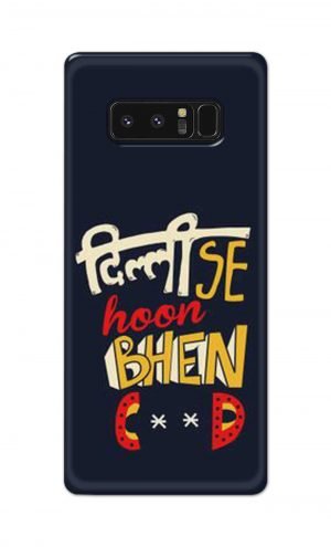 For Samsung Galaxy Note 8 Printed Mobile Case Back Cover Pouch (Dilli Se Hoon)