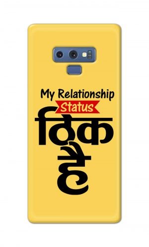 For Samsung Galaxy Note 9 Printed Mobile Case Back Cover Pouch (My Relationship Status)