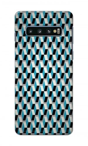 For Samsung Galaxy S10 Plus Printed Mobile Case Back Cover Pouch (Diamonds Pattern)