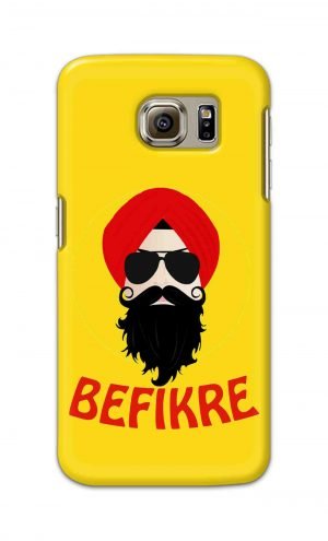 For Samsung Galaxy S6 Printed Mobile Case Back Cover Pouch (Sardar Ji Befikre)