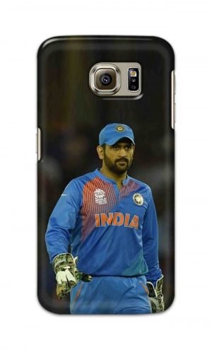 For Samsung Galaxy S6 Printed Mobile Case Back Cover Pouch (Mahendra Singh Dhoni)
