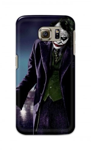 For Samsung Galaxy S6 Printed Mobile Case Back Cover Pouch (Joker Standing)