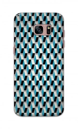 For Samsung Galaxy S7 edge Printed Mobile Case Back Cover Pouch (Diamonds Pattern)