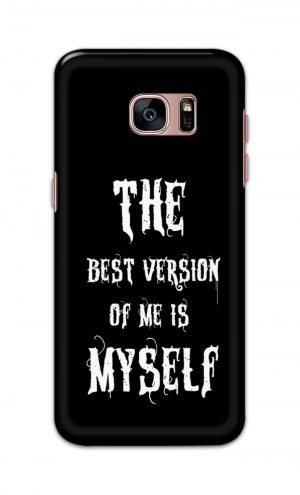 For Samsung Galaxy S7 edge Printed Mobile Case Back Cover Pouch (The Best Version Of Me)