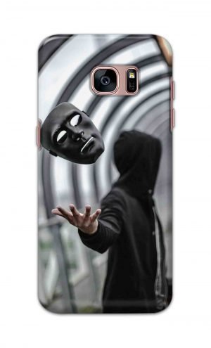 For Samsung Galaxy S7 edge Printed Mobile Case Back Cover Pouch (Mask Man)