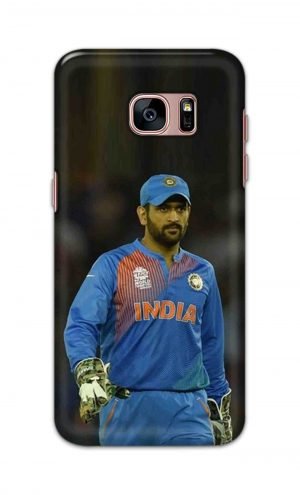 For Samsung Galaxy S7 edge Printed Mobile Case Back Cover Pouch (Mahendra Singh Dhoni)