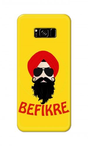 For Samsung Galaxy S8 Printed Mobile Case Back Cover Pouch (Sardar Ji Befikre)