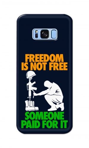 For Samsung Galaxy S8 Plus Printed Mobile Case Back Cover Pouch (Freedom Is Not Free)