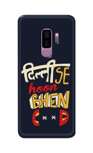 For Samsung Galaxy S9 Plus Printed Mobile Case Back Cover Pouch (Dilli Se Hoon)