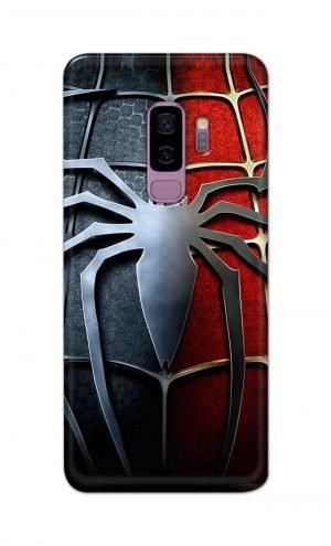 For Samsung Galaxy S9 Plus Printed Mobile Case Back Cover Pouch (Spider)