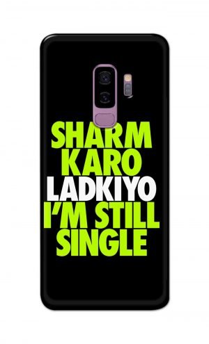 For Samsung Galaxy S9 Plus Printed Mobile Case Back Cover Pouch (Sharm Karo Ladkiyon)