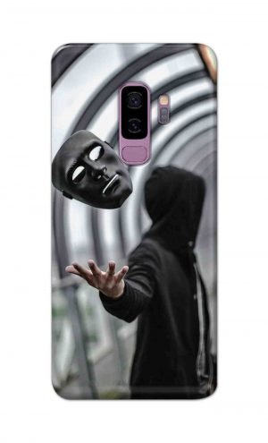 For Samsung Galaxy S9 Plus Printed Mobile Case Back Cover Pouch (Mask Man)