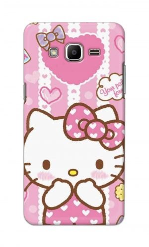 For Samsung J2 Printed Mobile Case Back Cover Pouch (Hello Kitty Pink)