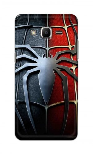 For Samsung J2 Printed Mobile Case Back Cover Pouch (Spider)