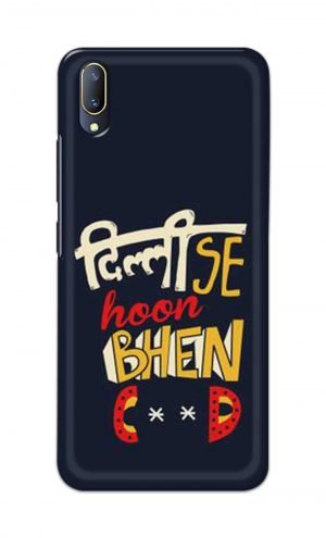 For Vivo V11 Pro Ptinted Mobile Case Back Cover Pouch (Dilli Se Hoon)