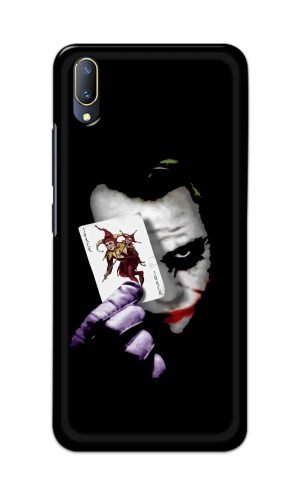 For Vivo V11 Pro Ptinted Mobile Case Back Cover Pouch (Joker Card In Hand)