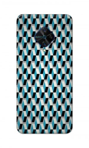 For Vivo S1 Pro Ptinted Mobile Case Back Cover Pouch (Diamonds Pattern)