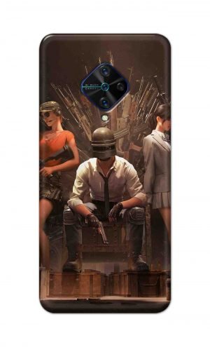 For Vivo S1 Pro Ptinted Mobile Case Back Cover Pouch (Pubg Sitting)