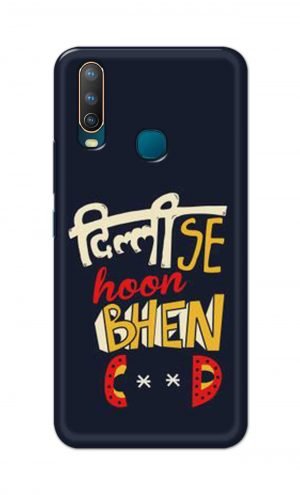 For Vivo U10 Ptinted Mobile Case Back Cover Pouch (Dilli Se Hoon)