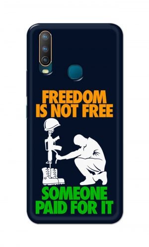 For Vivo U10 Ptinted Mobile Case Back Cover Pouch (Freedom Is Not Free)