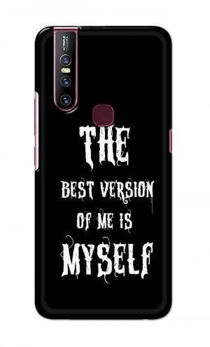 For Vivo V15 Ptinted Mobile Case Back Cover Pouch (The Best Version Of Me)