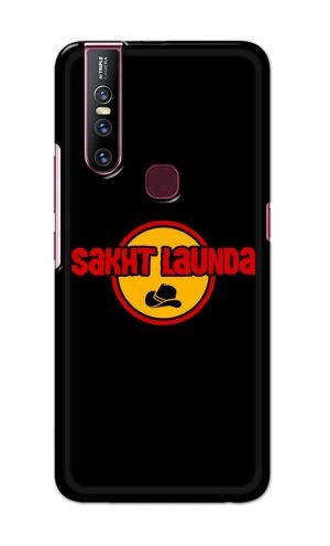 For Vivo V15 Ptinted Mobile Case Back Cover Pouch (Sakht Launda)