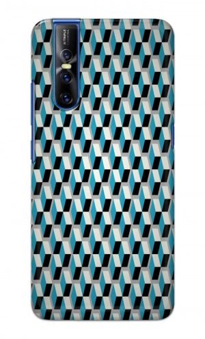 For Vivo V15 Pro Ptinted Mobile Case Back Cover Pouch (Diamonds Pattern)