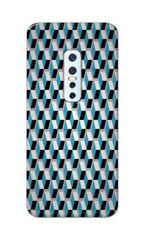 For Vivo V17 Pro Ptinted Mobile Case Back Cover Pouch (Diamonds Pattern)