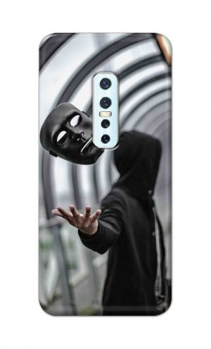 For Vivo V17 Pro Ptinted Mobile Case Back Cover Pouch (Mask Man)