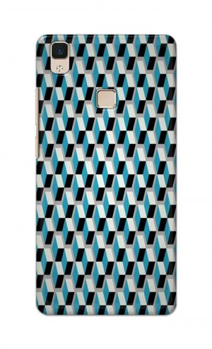 For Vivo V3 Ptinted Mobile Case Back Cover Pouch (Diamonds Pattern)