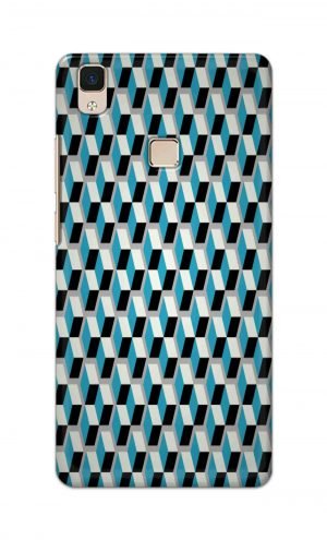 For Vivo V3 Ptinted Mobile Case Back Cover Pouch (Diamonds Pattern)