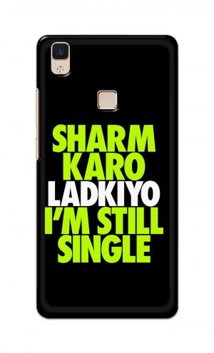 For Vivo V3 Ptinted Mobile Case Back Cover Pouch (Sharm Karo Ladkiyon)