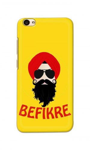 For Vivo V5 V5s Ptinted Mobile Case Back Cover Pouch (Sardar Ji Befikre)