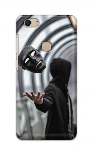 For Vivo V7 Ptinted Mobile Case Back Cover Pouch (Mask Man)