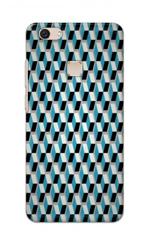 For Vivo V7 Plus Ptinted Mobile Case Back Cover Pouch (Diamonds Pattern)