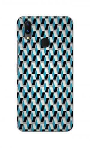 For Vivo X21 Ptinted Mobile Case Back Cover Pouch (Diamonds Pattern)