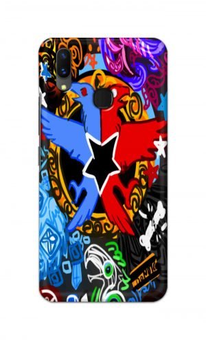 For Vivo X21 Ptinted Mobile Case Back Cover Pouch (Colorful Eagle)