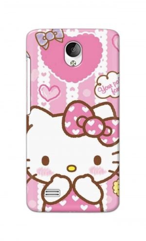 For Vivo Y21 Y21L Ptinted Mobile Case Back Cover Pouch (Hello Kitty Pink)