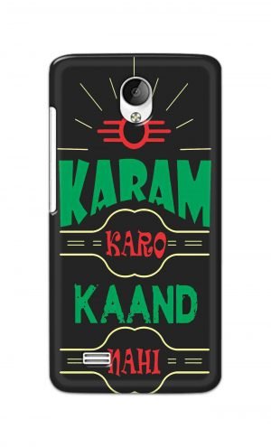 For Vivo Y21 Y21L Ptinted Mobile Case Back Cover Pouch (Karam Karo Kaand Nahi)