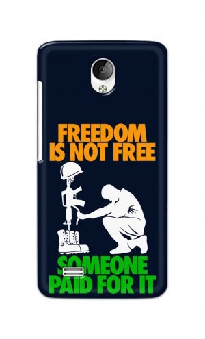 For Vivo Y21 Y21L Ptinted Mobile Case Back Cover Pouch (Freedom Is Not Free)