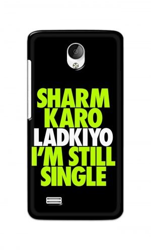 For Vivo Y21 Y21L Ptinted Mobile Case Back Cover Pouch (Sharm Karo Ladkiyon)