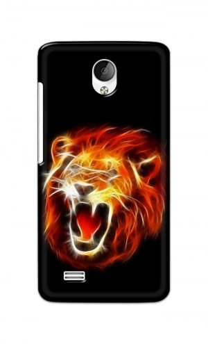 For Vivo Y21 Y21L Ptinted Mobile Case Back Cover Pouch (Lion Fire)